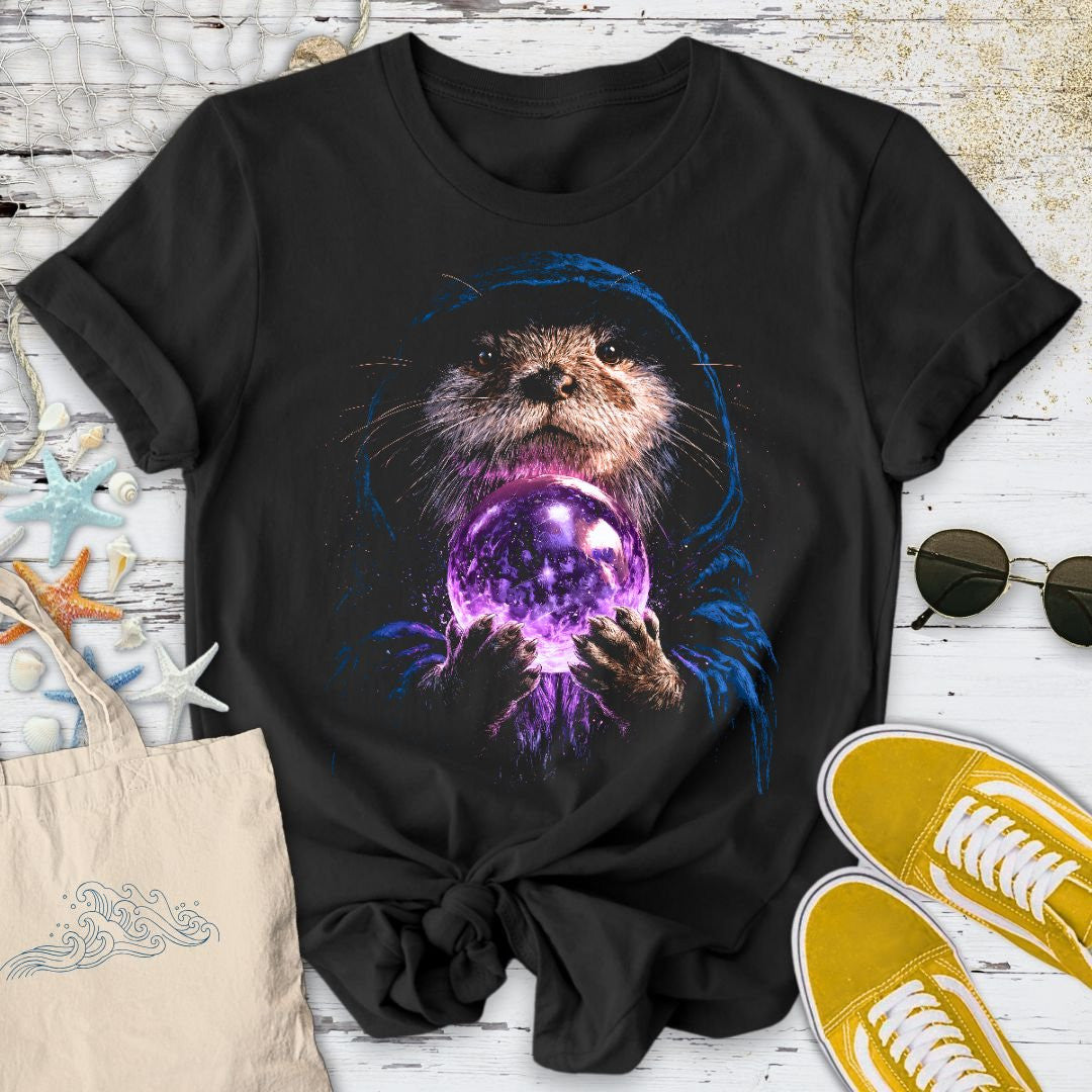Psychic Otter T-Shirt - Ocean Graphic Tee - Gift for Ocean Lovers - Unisex