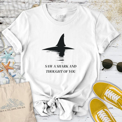 Saw A Shark T-Shirt - Ocean Graphic Tee - Gift for Ocean Lovers - Unisex