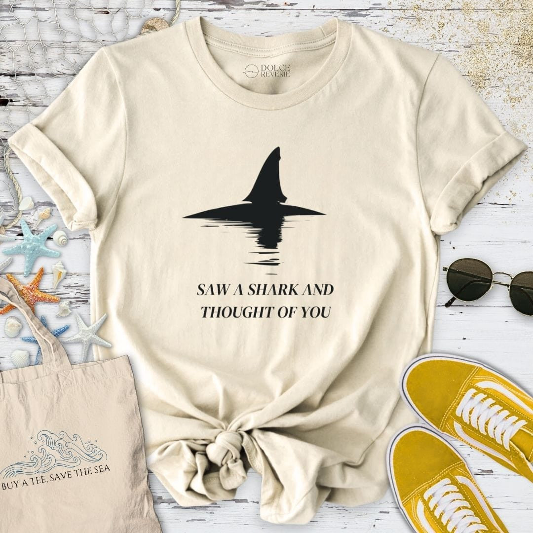 Saw A Shark T-Shirt - Ocean Graphic Tee - Gift for Ocean Lovers - Unisex