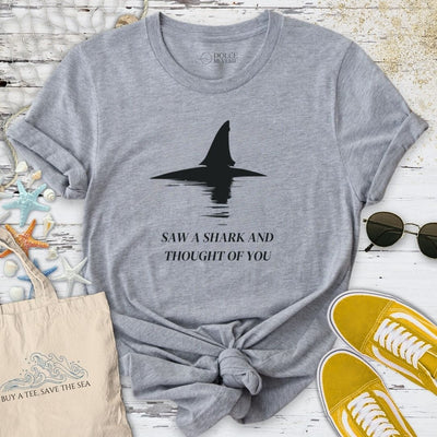Saw A Shark T-Shirt - Ocean Graphic Tee - Gift for Ocean Lovers - Unisex