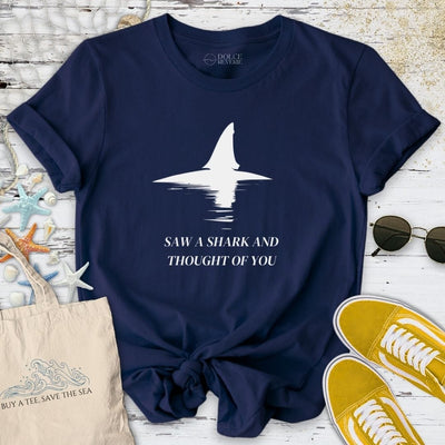 Saw A Shark T-Shirt - Ocean Graphic Tee - Gift for Ocean Lovers - Unisex