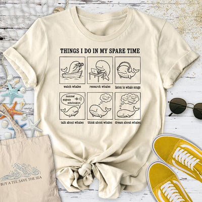 Things I Do, Whale T-Shirt - Ocean Graphic Tee - Gift for Ocean Lovers - Unisex