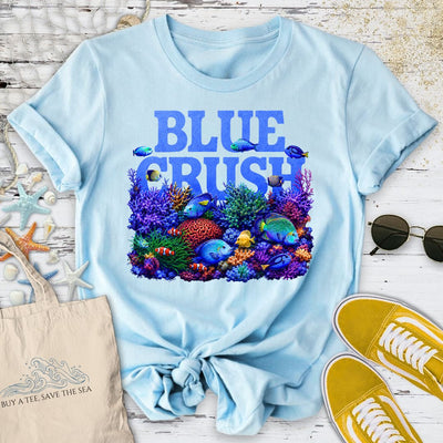 Blue Crush T-Shirt - Ocean Graphic Tee - Gift for Ocean Lovers - Unisex
