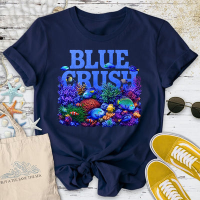 Blue Crush T-Shirt - Ocean Graphic Tee - Gift for Ocean Lovers - Unisex