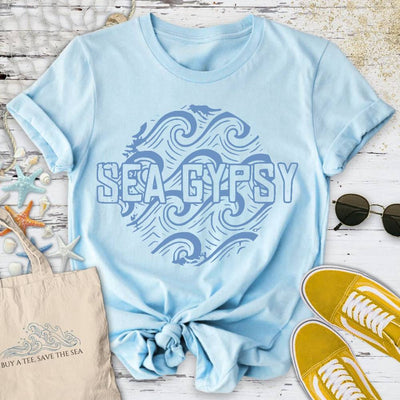 Sea Gypsy T-Shirt - Ocean Graphic Tee - Gift for Ocean Lovers - Unisex
