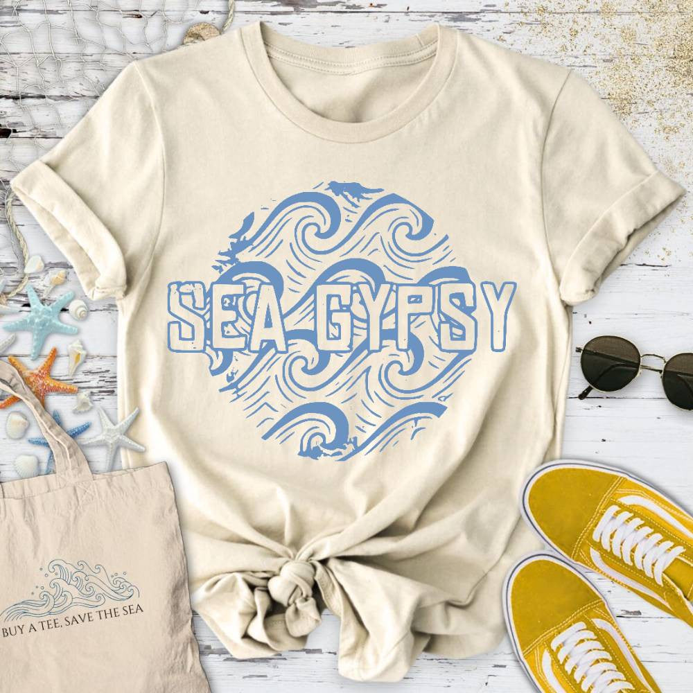 Sea Gypsy T-Shirt - Ocean Graphic Tee - Gift for Ocean Lovers - Unisex