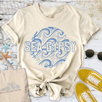 Sea Gypsy T-Shirt - Ocean Graphic Tee - Gift for Ocean Lovers - Unisex