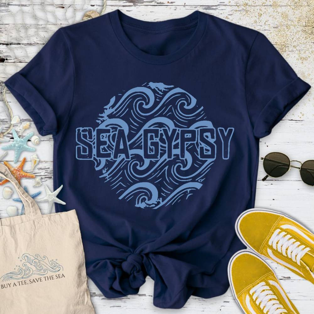 Sea Gypsy T-Shirt - Ocean Graphic Tee - Gift for Ocean Lovers - Unisex