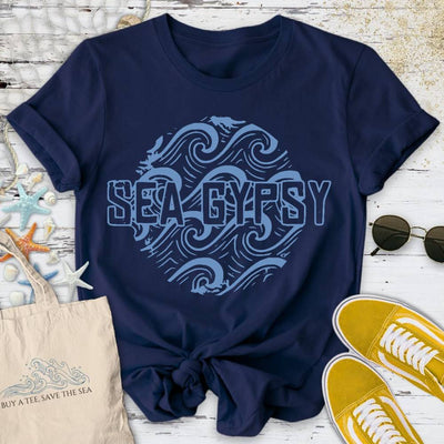Sea Gypsy T-Shirt - Ocean Graphic Tee - Gift for Ocean Lovers - Unisex