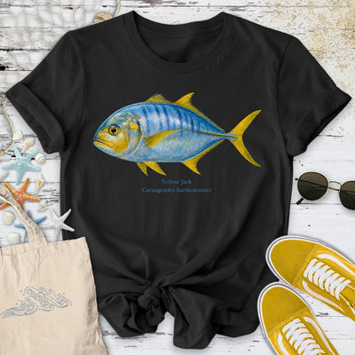 Yellow Jack T-Shirt - Ocean Graphic Tee - Gift for Ocean Lovers - Unisex