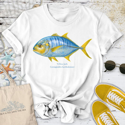 Yellow Jack T-Shirt - Ocean Graphic Tee - Gift for Ocean Lovers - Unisex