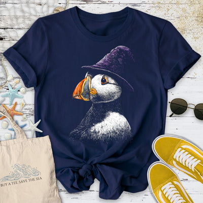 Magic Puffin T-Shirt - Ocean Graphic Tee - Gift for Ocean Lovers - Unisex