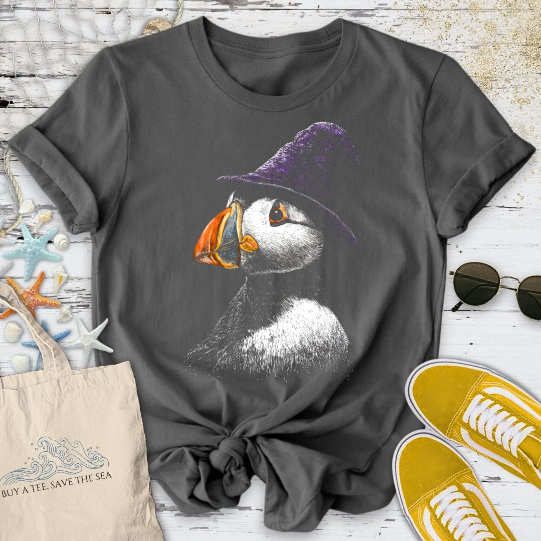 Magic Puffin T-Shirt - Ocean Graphic Tee - Gift for Ocean Lovers - Unisex
