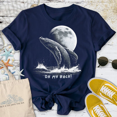 My Back! Whale T-Shirt - Ocean Graphic Tee - Gift for Ocean Lovers - Unisex