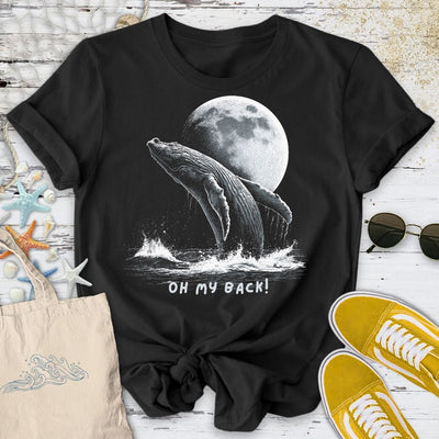 My Back! Whale T-Shirt - Ocean Graphic Tee - Gift for Ocean Lovers - Unisex