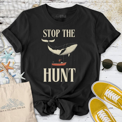 Stop The Hunt, Whale T-Shirt - Ocean Graphic Tee - Gift for Ocean Lovers - Unisex