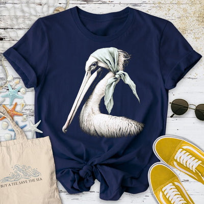 Posh Pelican T-Shirt - Ocean Graphic Tee - Gift for Ocean Lovers - Unisex