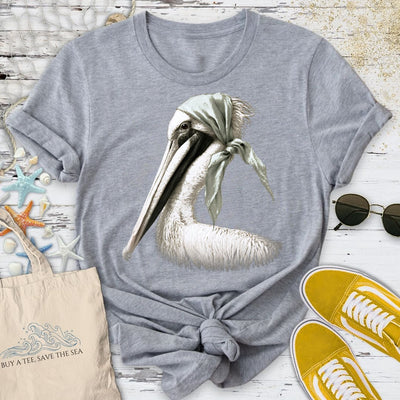 Posh Pelican T-Shirt - Ocean Graphic Tee - Gift for Ocean Lovers - Unisex
