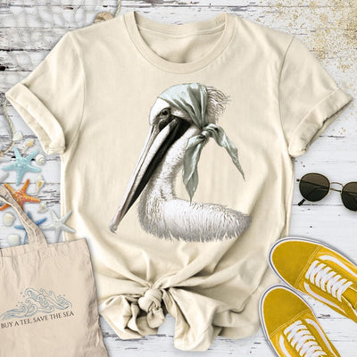Posh Pelican T-Shirt - Ocean Graphic Tee - Gift for Ocean Lovers - Unisex