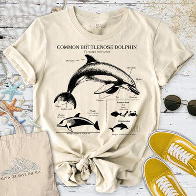 Dolphin Anatomy T-Shirt - Ocean Graphic Tee - Gift for Ocean Lovers - Unisex