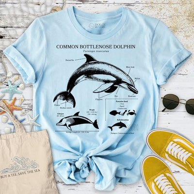 Dolphin Anatomy T-Shirt - Ocean Graphic Tee - Gift for Ocean Lovers - Unisex