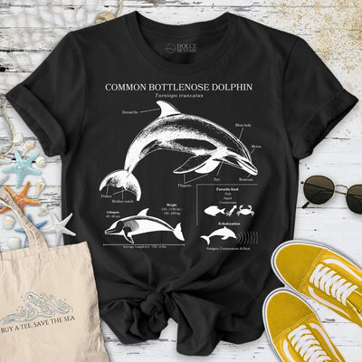 Dolphin Anatomy T-Shirt - Ocean Graphic Tee - Gift for Ocean Lovers - Unisex