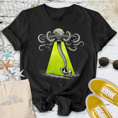 Alien Octopus T-Shirt - Ocean Graphic Tee - Gift for Ocean Lovers - Unisex