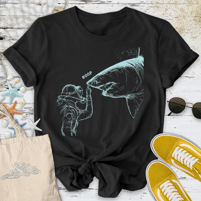 Boop, Shark T-Shirt - Ocean Graphic Tee - Gift for Ocean Lovers - Unisex