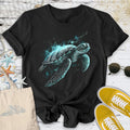 Bioluminescent Turtle T-Shirt - Ocean Graphic Tee - Gift for Ocean Lovers - Unisex