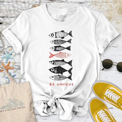 Be Unique T-Shirt - Ocean Graphic Tee - Gift for Ocean Lovers - Unisex