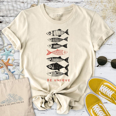 Be Unique T-Shirt - Ocean Graphic Tee - Gift for Ocean Lovers - Unisex