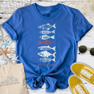 Be Unique T-Shirt - Ocean Graphic Tee - Gift for Ocean Lovers - Unisex
