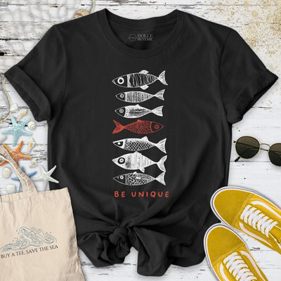 Be Unique T-Shirt - Ocean Graphic Tee - Gift for Ocean Lovers - Unisex