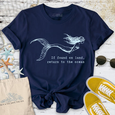 Return to Ocean, Mermaid T-Shirt - Graphic Tee - Gift for Ocean Lovers - Unisex
