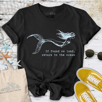 Return to Ocean, Mermaid T-Shirt - Graphic Tee - Gift for Ocean Lovers - Unisex