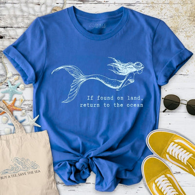 Return to Ocean, Mermaid T-Shirt - Graphic Tee - Gift for Ocean Lovers - Unisex