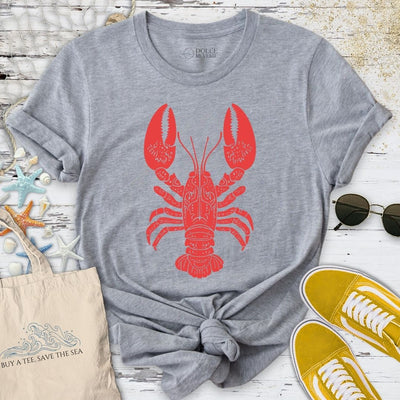 Tribal Lobster T-Shirt - Ocean Graphic Tee - Gift for Ocean Lovers - Unisex