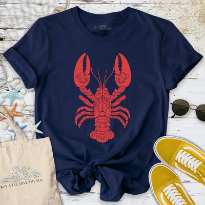 Tribal Lobster T-Shirt - Ocean Graphic Tee - Gift for Ocean Lovers - Unisex