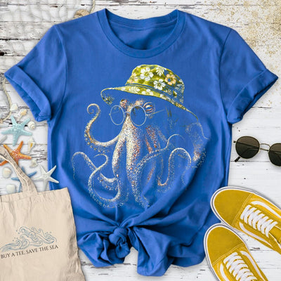 Summer Octopus T-Shirt - Ocean Graphic Tee - Gift for Ocean Lovers - Unisex