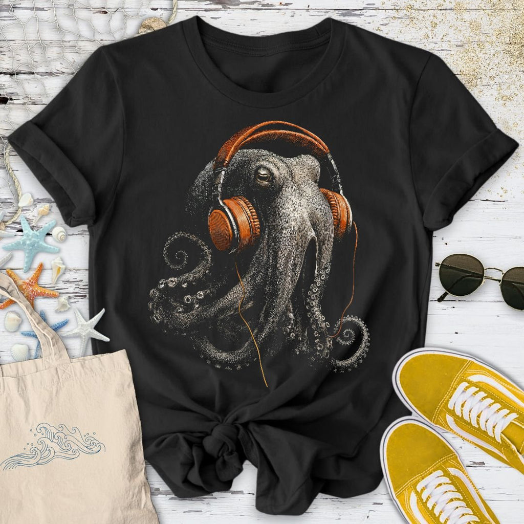 Groovy Octopus T-Shirt - Ocean Graphic Tee - Gift for Ocean Lovers - Unisex