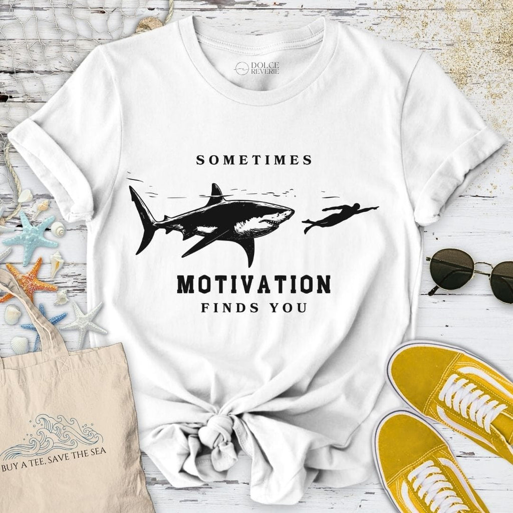 Motivation Finds You T-Shirt - Ocean Graphic Tee - Gift for Ocean Lovers - Unisex