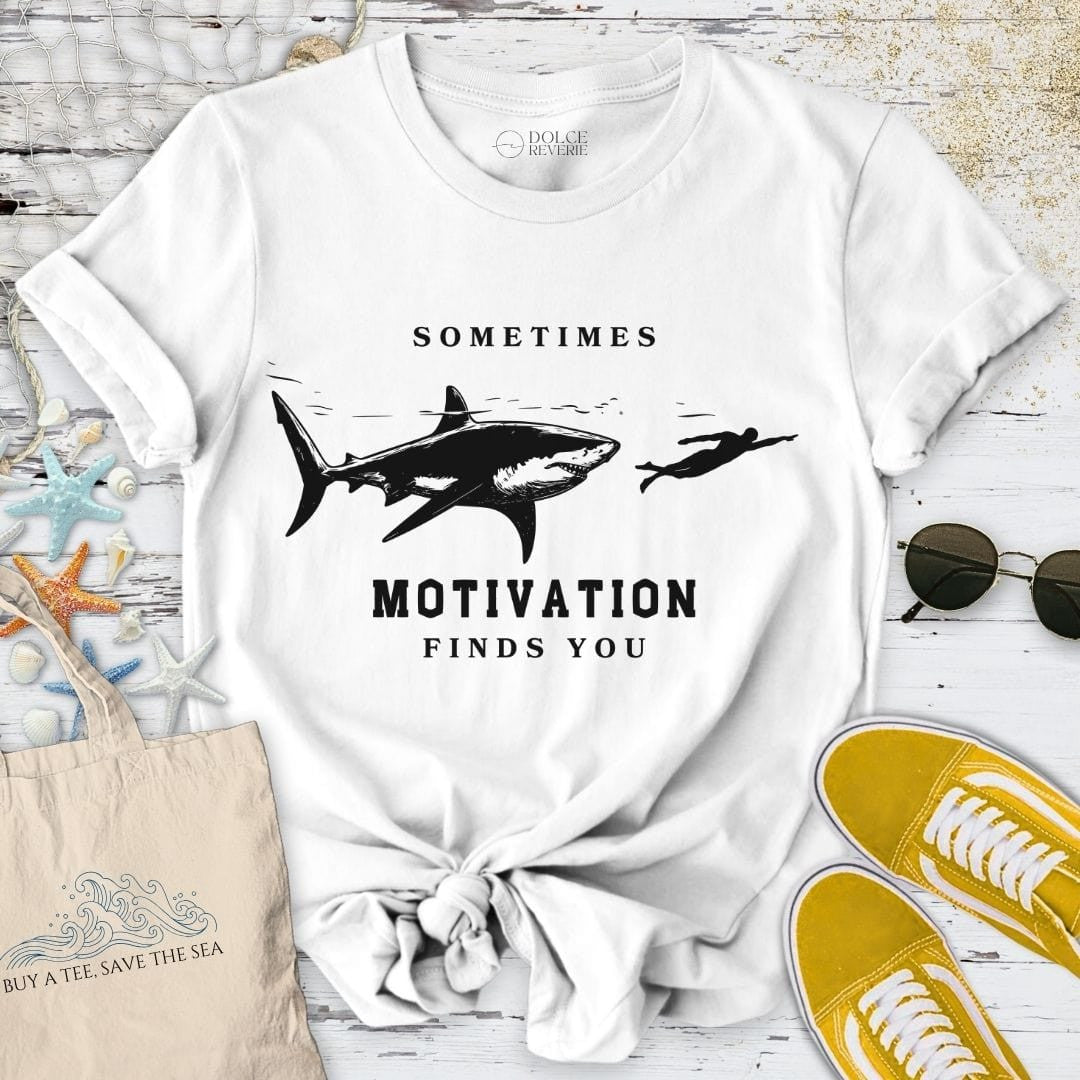 Motivation Finds You T-Shirt - Ocean Graphic Tee - Gift for Ocean Lovers - Unisex