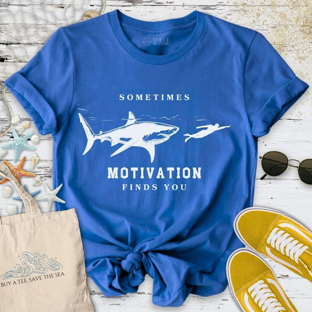 Motivation Finds You T-Shirt - Ocean Graphic Tee - Gift for Ocean Lovers - Unisex