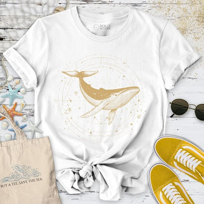 Cosmic Whale T-Shirt - Ocean Graphic Tee - Gift for Ocean Lovers - Unisex