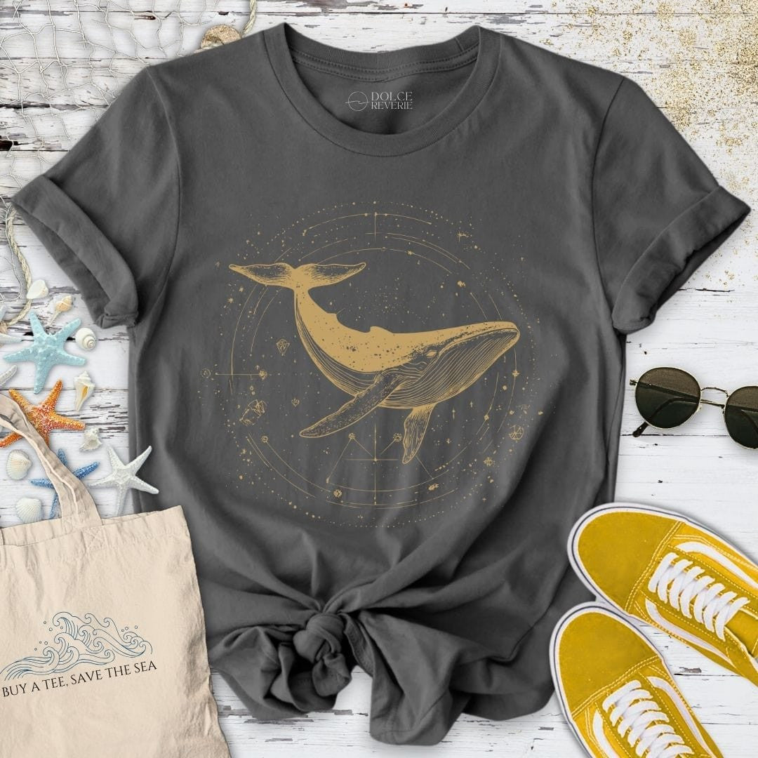 Cosmic Whale T-Shirt - Ocean Graphic Tee - Gift for Ocean Lovers - Unisex