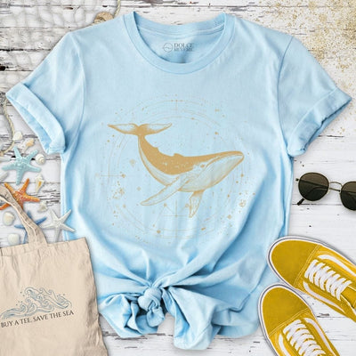 Cosmic Whale T-Shirt - Ocean Graphic Tee - Gift for Ocean Lovers - Unisex