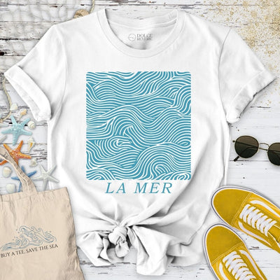 La Mer T-Shirt - Ocean Graphic Tee - Gift for Ocean Lovers - Unisex