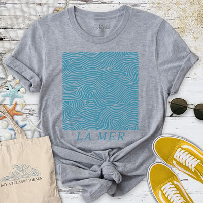 La Mer T-Shirt - Ocean Graphic Tee - Gift for Ocean Lovers - Unisex