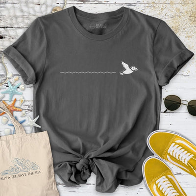 Puffin Trail T-Shirt - Ocean Graphic Tee - Gift for Ocean Lovers - Unisex