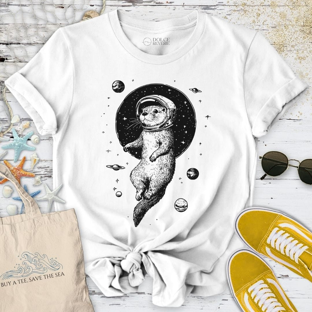 Otter Space T-Shirt - Ocean Graphic Tee - Gift for Ocean Lovers - Unisex